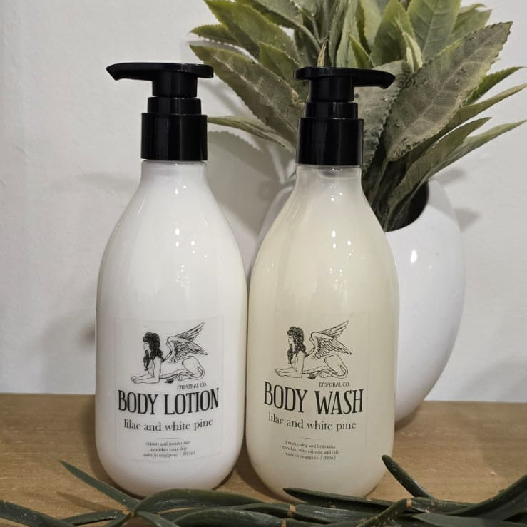 Limited Edition NEW SCENT Lilac and White Pine [ DISCOUNTED BUNDLE ! Bodywash + Lotion ]