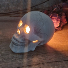 Load image into Gallery viewer, Assorted Tealight Candles + Skull Candle Holder Bundle Set
